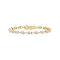 6.08ct Lab Diamond Bracelet in Yellow Gold - product image 1