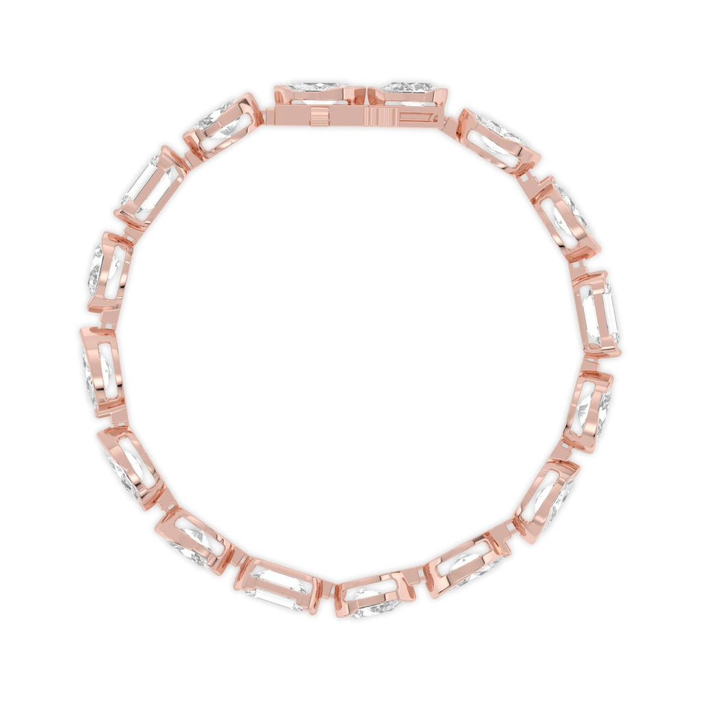 16.50ct Lab Diamond Bracelet - rose gold product image 4