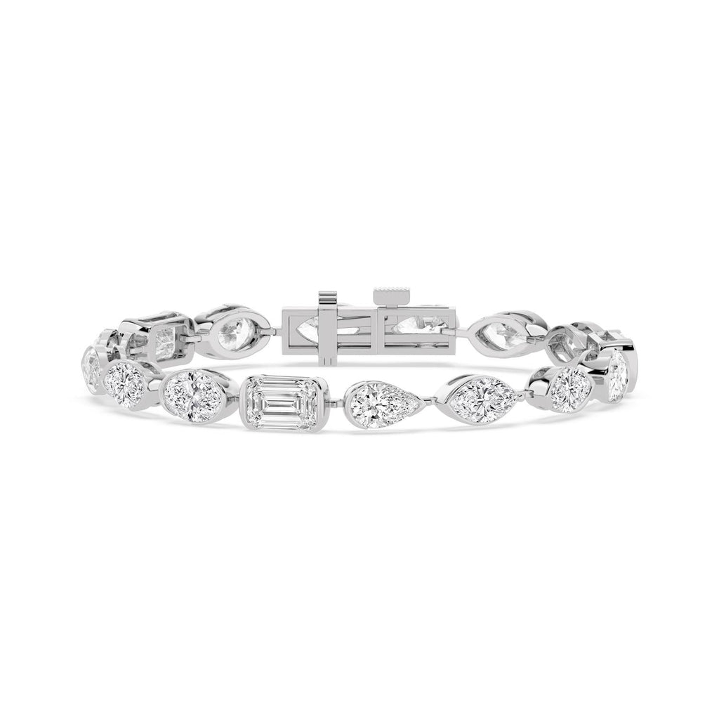 16.50ct Lab Diamond Bracelet - white gold product image 1