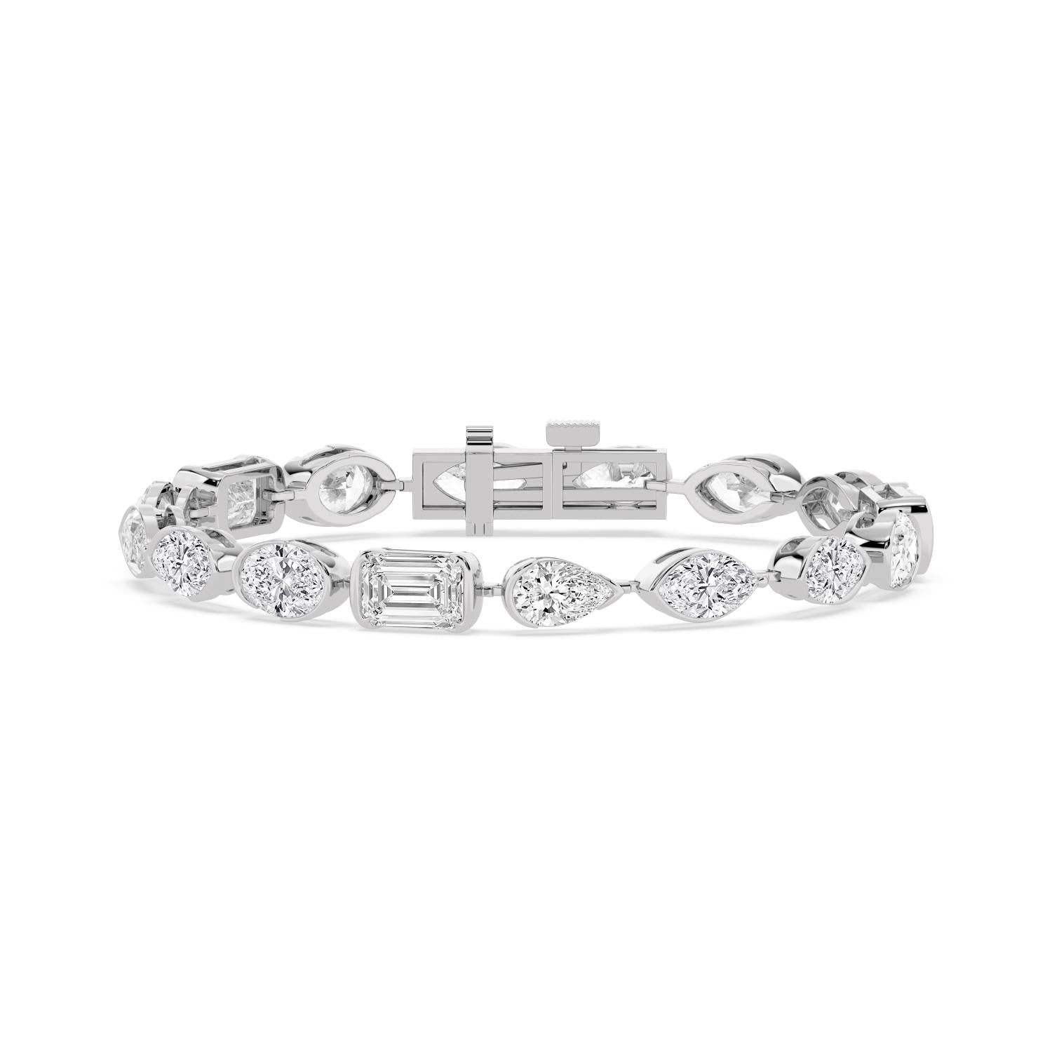 16.50ct Lab Diamond Bracelet - white gold product image 1