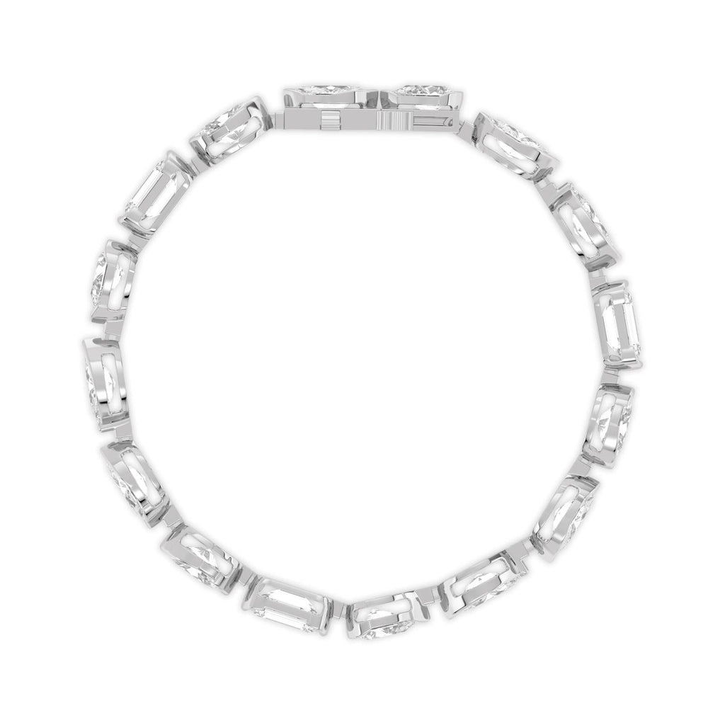 16.50ct Lab Diamond Bracelet - white gold product image 4