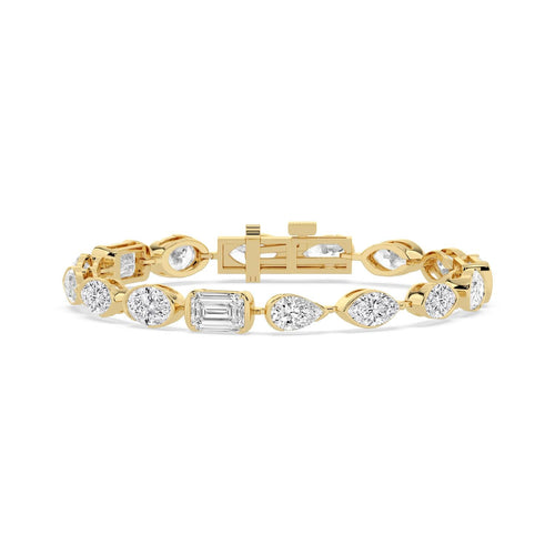 16.50ct Lab Diamond Bracelet in Yellow Gold - product image 1