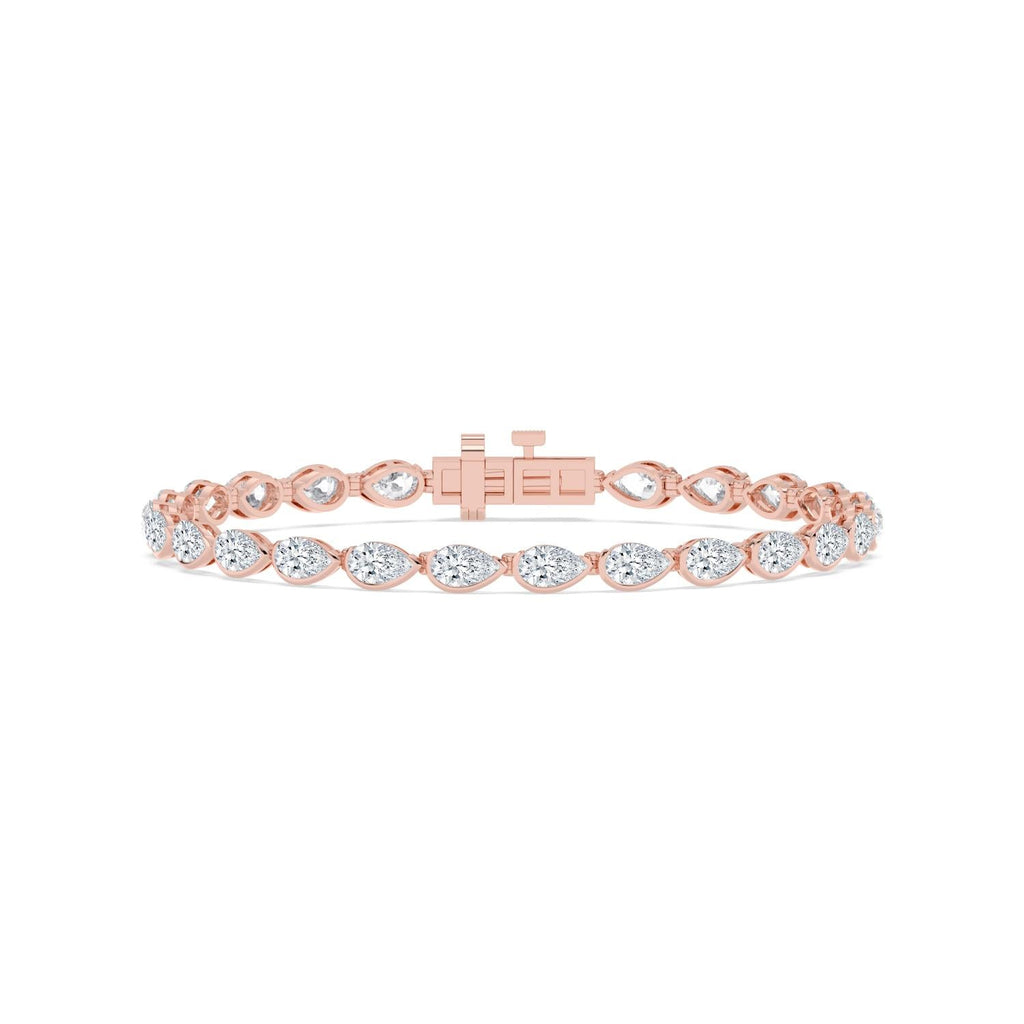 5.97ct Lab Diamond Bracelet - rose gold product image 1