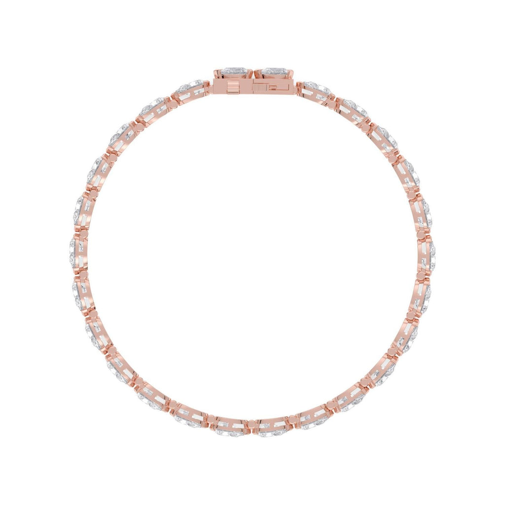 5.97ct Lab Diamond Bracelet - rose gold product image 4