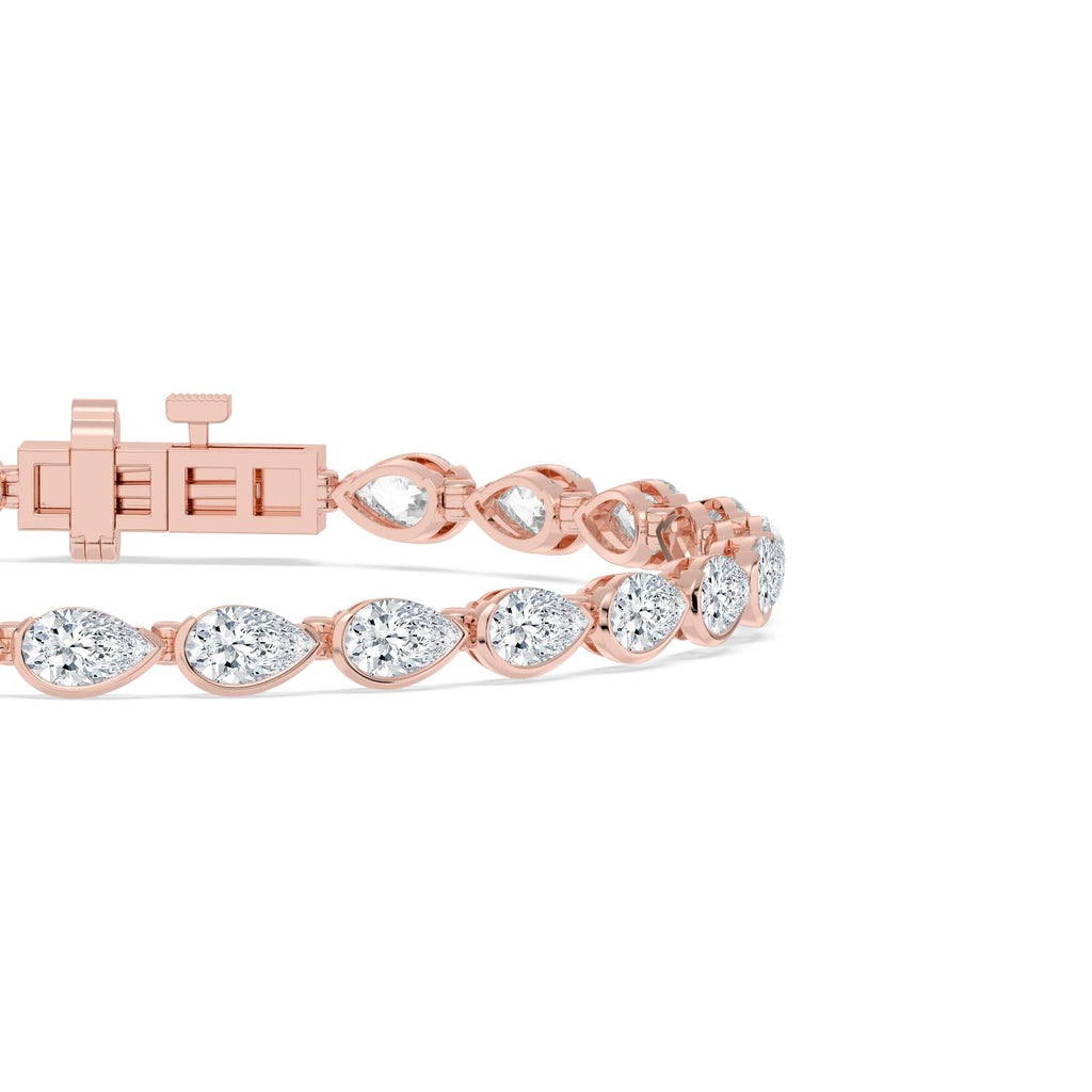 5.97ct Lab Diamond Bracelet - rose gold product image 5