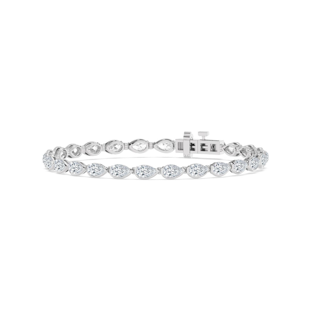 5.97ct Lab Diamond Bracelet - white gold product image 3