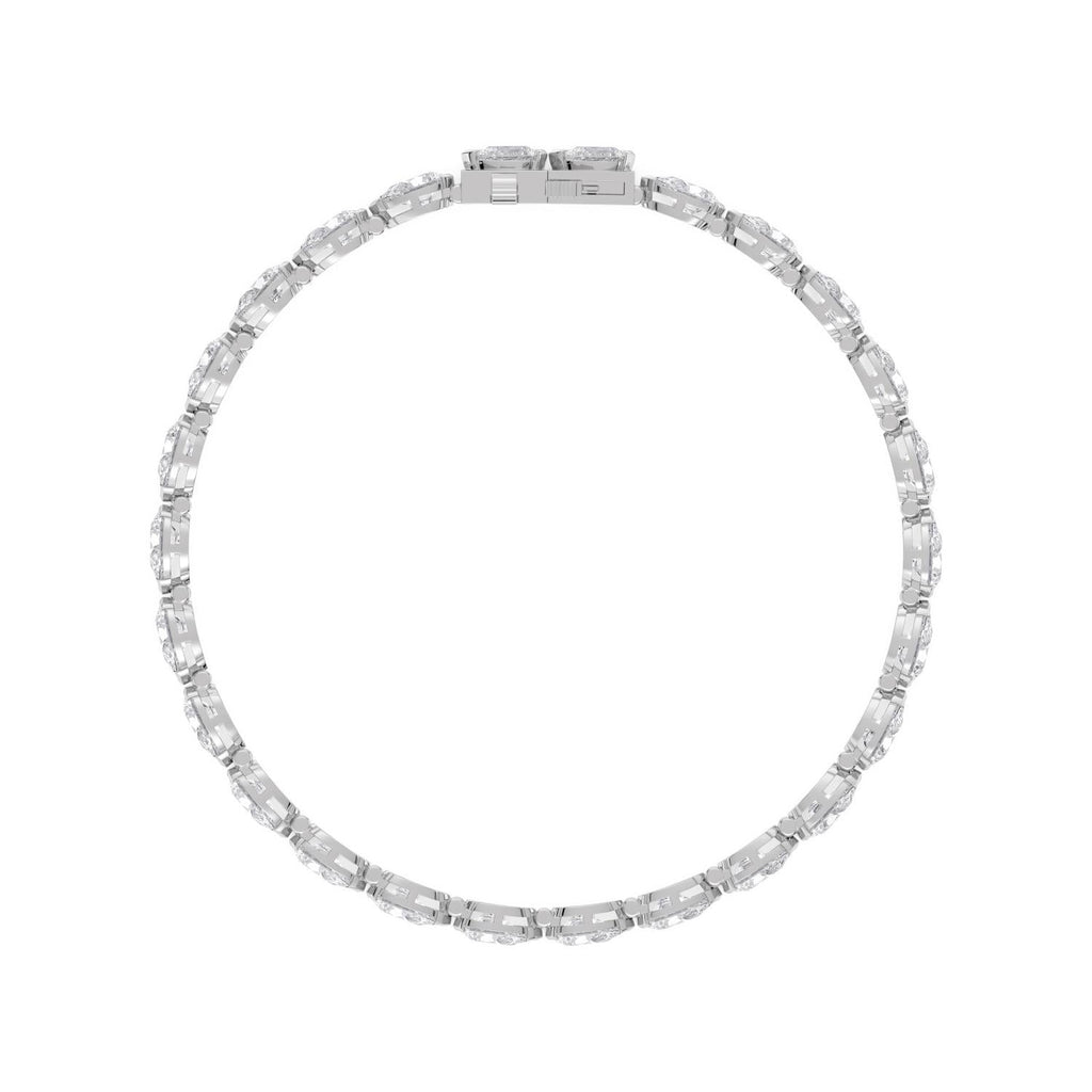 5.97ct Lab Diamond Bracelet - white gold product image 4