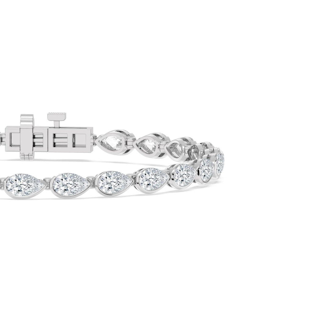 5.97ct Lab Diamond Bracelet - white gold product image 5
