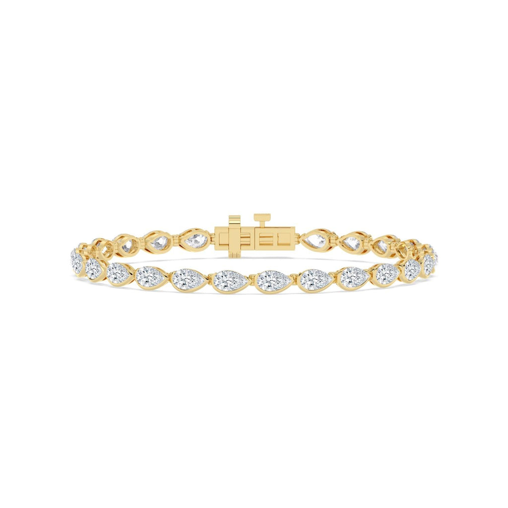 5.97ct Lab Diamond Bracelet in Yellow Gold - product image 1