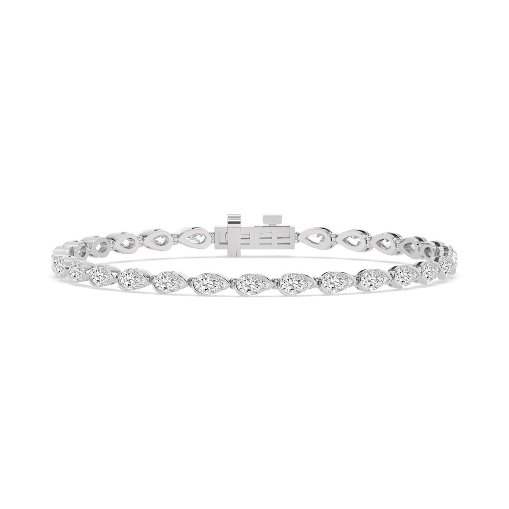 6.38ct Lab Diamond Bracelet - white gold product image 1