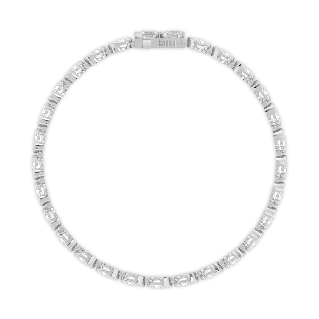 6.38ct Lab Diamond Bracelet - white gold product image 4