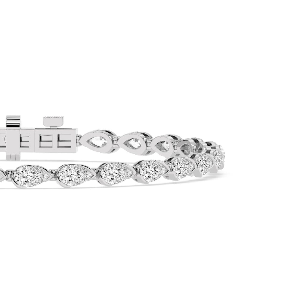 6.38ct Lab Diamond Bracelet - white gold product image 5