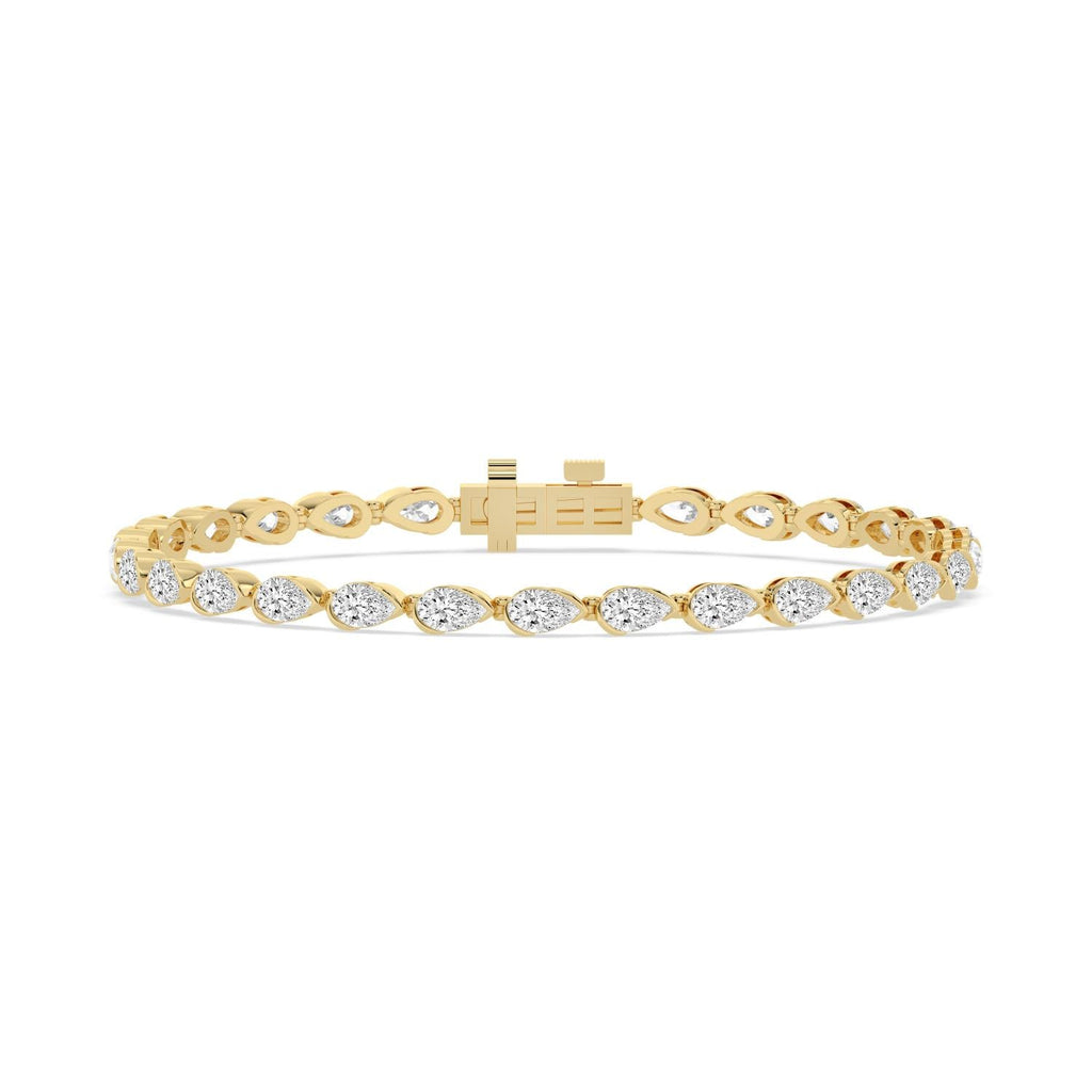 6.38ct Lab Diamond Bracelet in Yellow Gold - product image 1