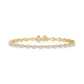 6.38ct Lab Diamond Bracelet in Yellow Gold - product image 1