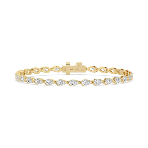 6.38ct Lab Diamond Bracelet in Yellow Gold - product image 1