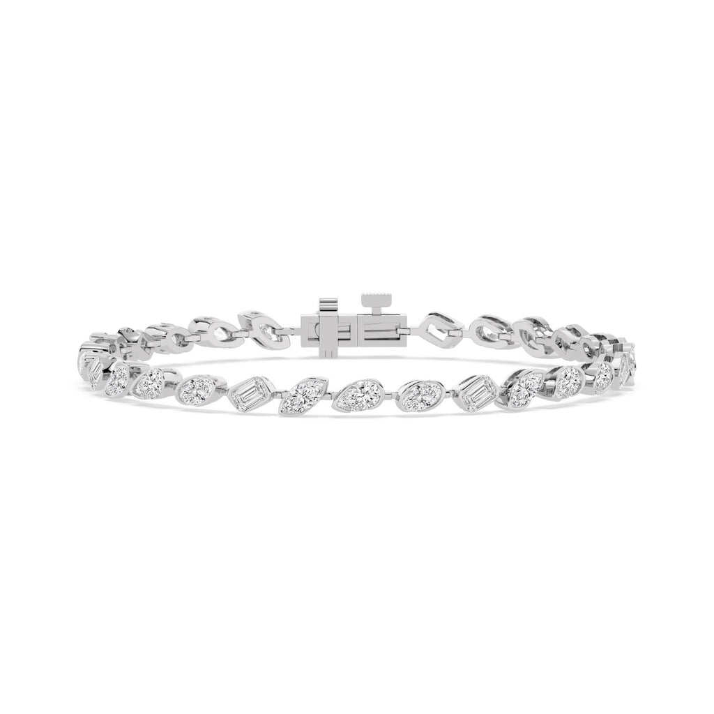 6.49ct Lab Diamond Bracelet - white gold product image 1
