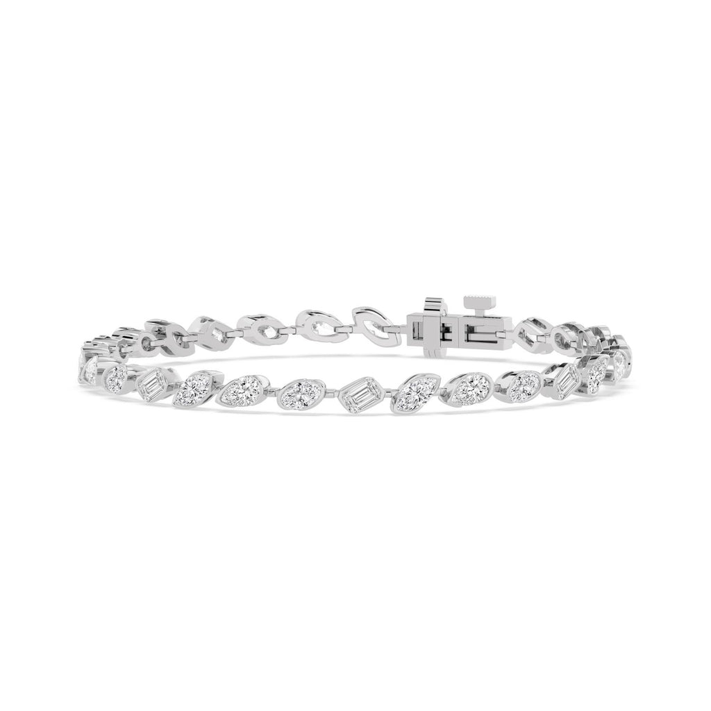6.49ct Lab Diamond Bracelet - white gold product image 3