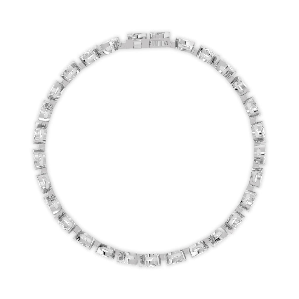 6.49ct Lab Diamond Bracelet - white gold product image 4