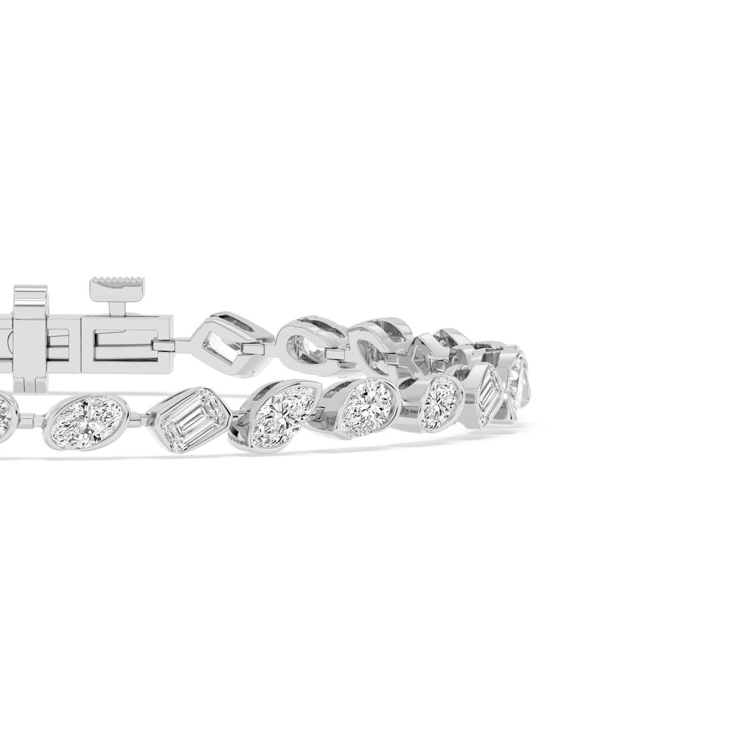 6.49ct Lab Diamond Bracelet - white gold product image 5