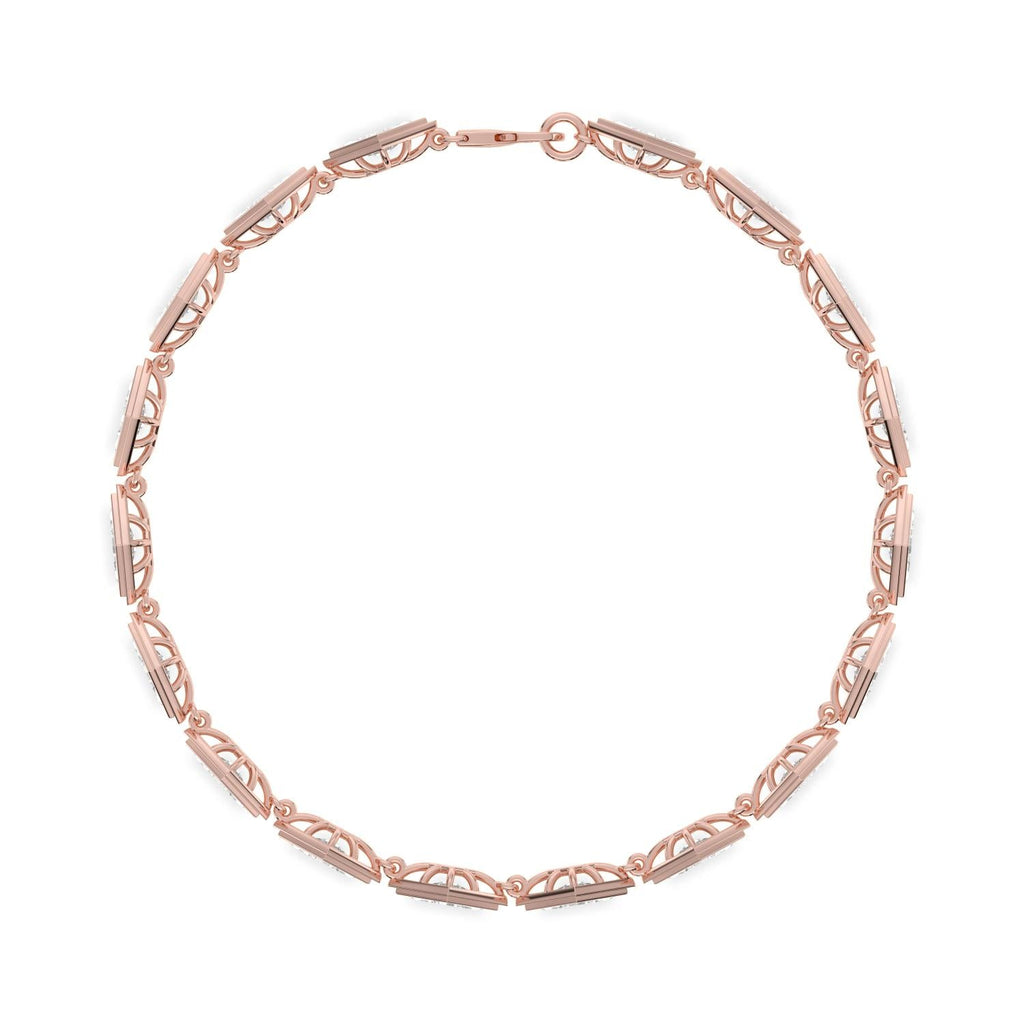 6.12ct Lab Diamond Bracelet - rose gold product image 4