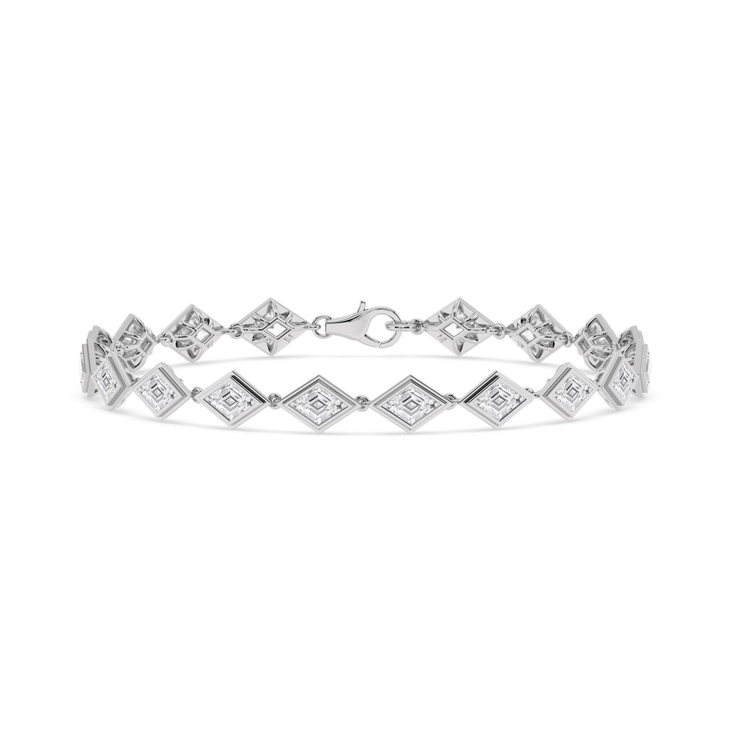 6.12ct Lab Diamond Bracelet - white gold product image 1