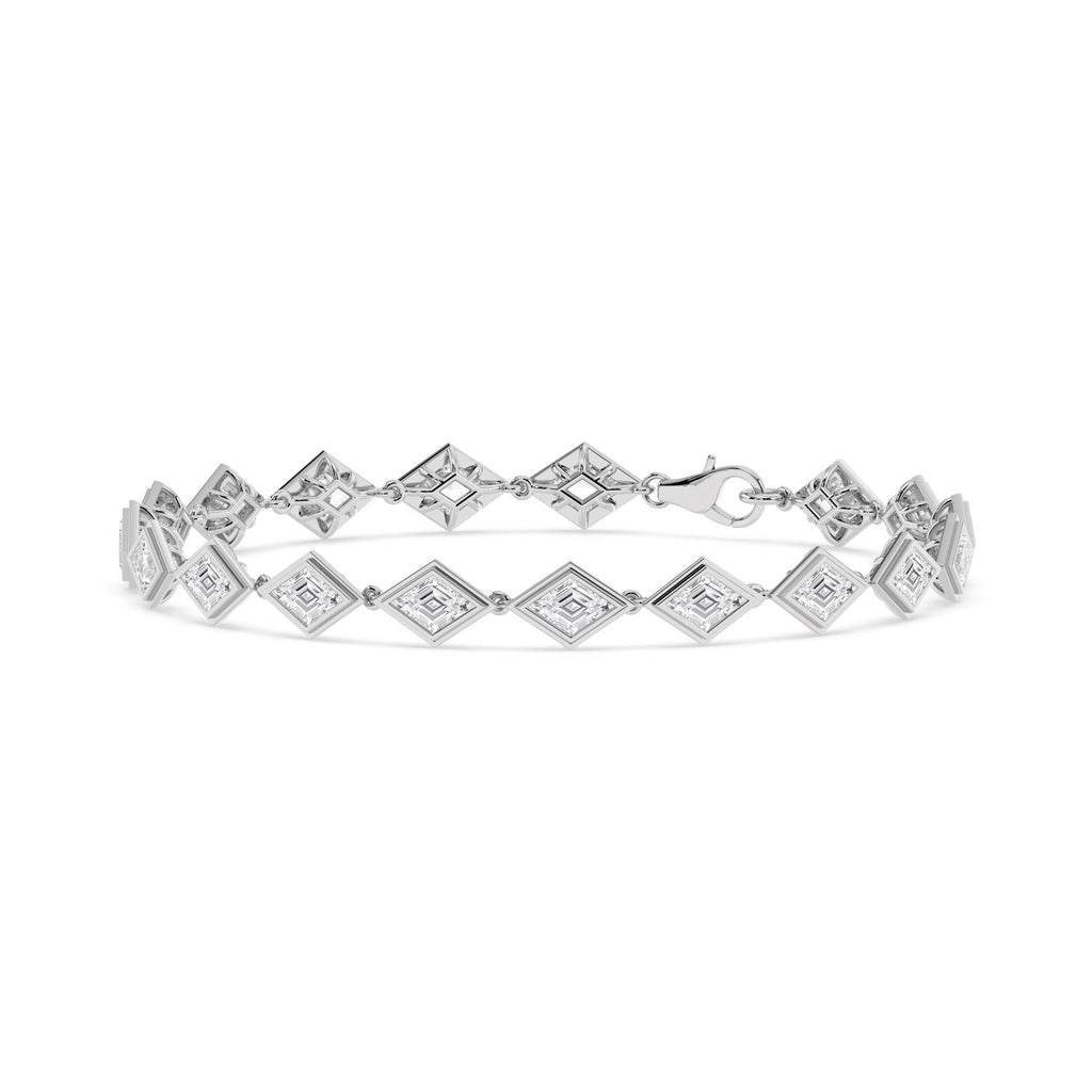 6.12ct Lab Diamond Bracelet - white gold product image 3