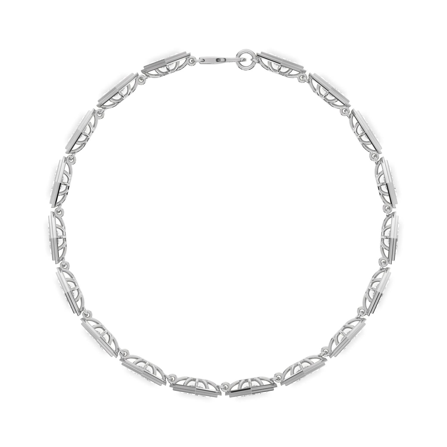 6.12ct Lab Diamond Bracelet - white gold product image 4
