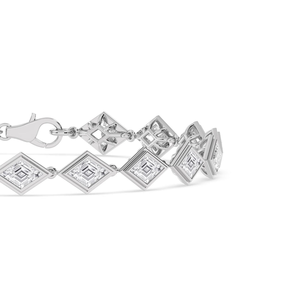 6.12ct Lab Diamond Bracelet - white gold product image 5