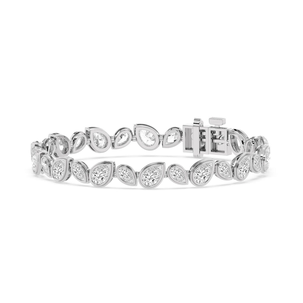 10.92ct Lab Diamond Bracelet - white gold product image 3