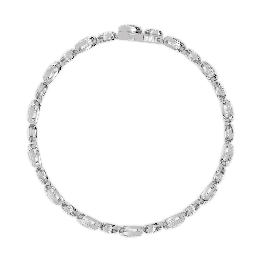 10.92ct Lab Diamond Bracelet - white gold product image 4