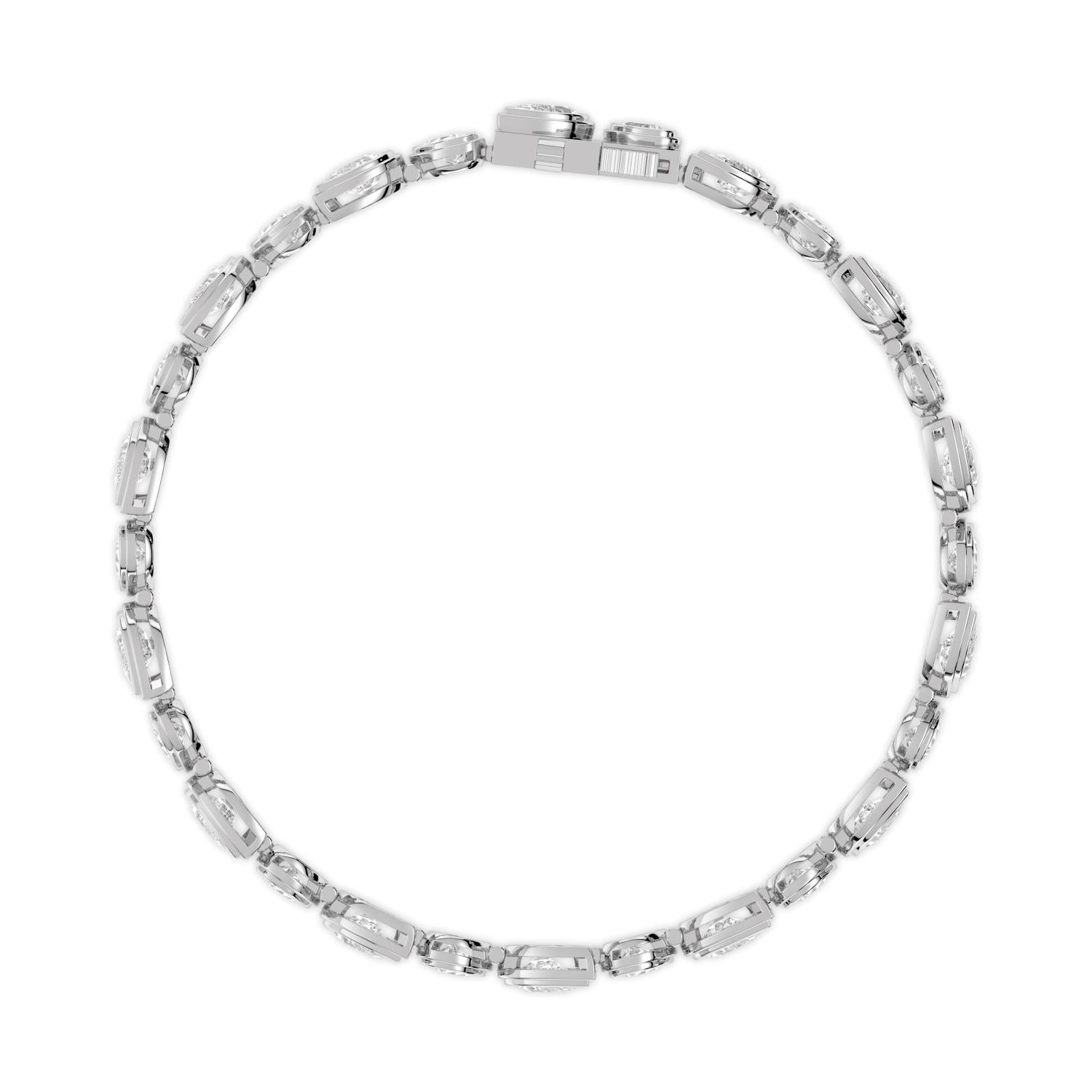 10.92ct Lab Diamond Bracelet - white gold product image 4