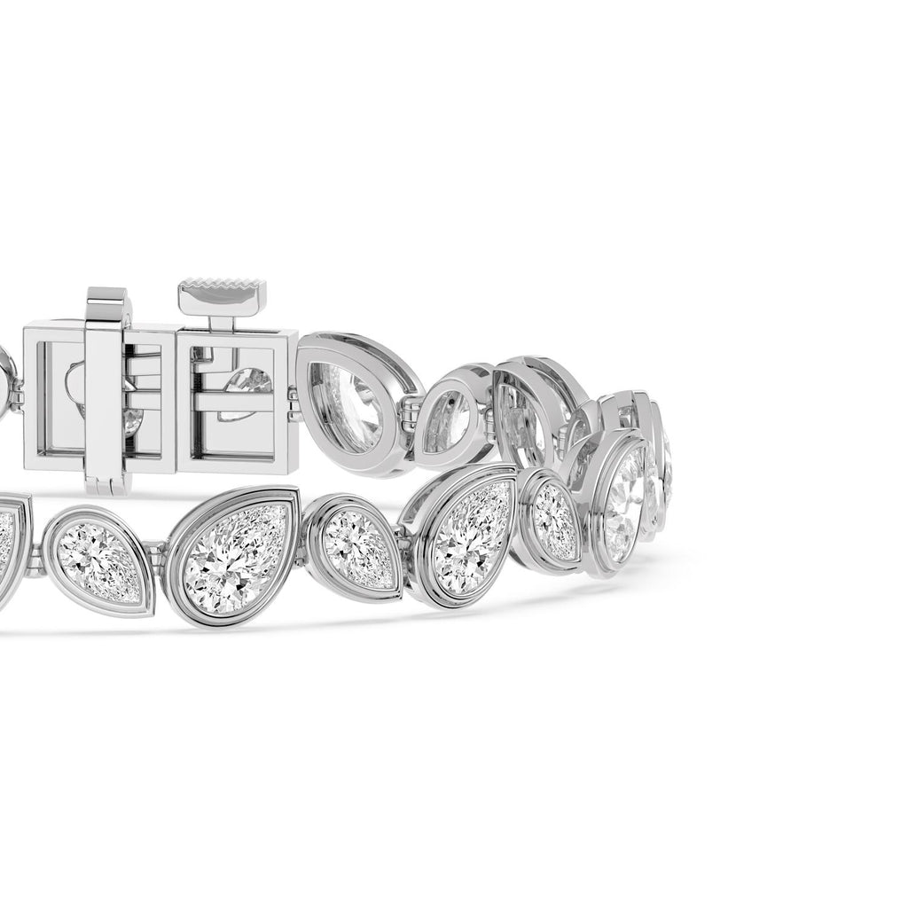 10.92ct Lab Diamond Bracelet - white gold product image 5