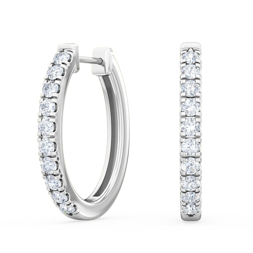 0.44ct Lab Diamond Earrings - white gold product image 1