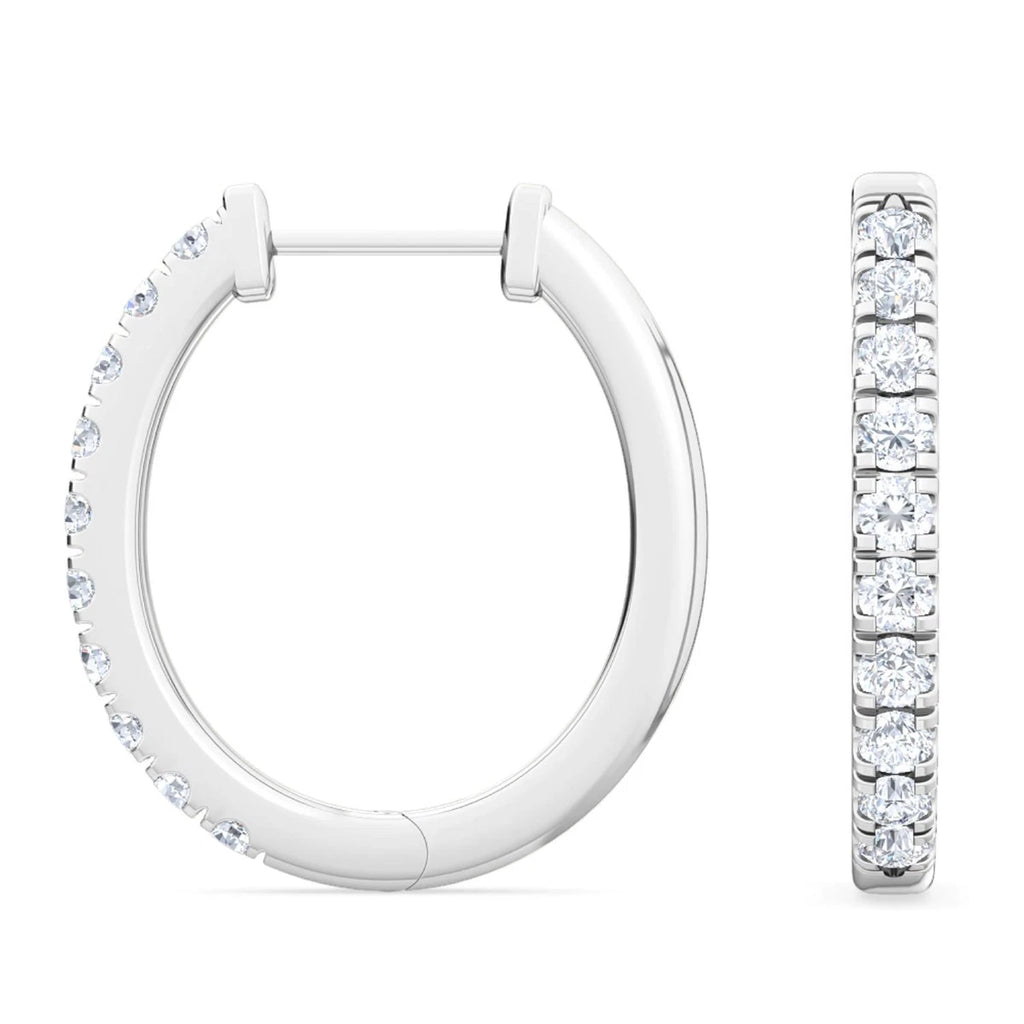 0.44ct HUGGIES - white gold - alternate side view