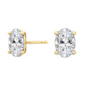 Velvet Oval Stud Earrings