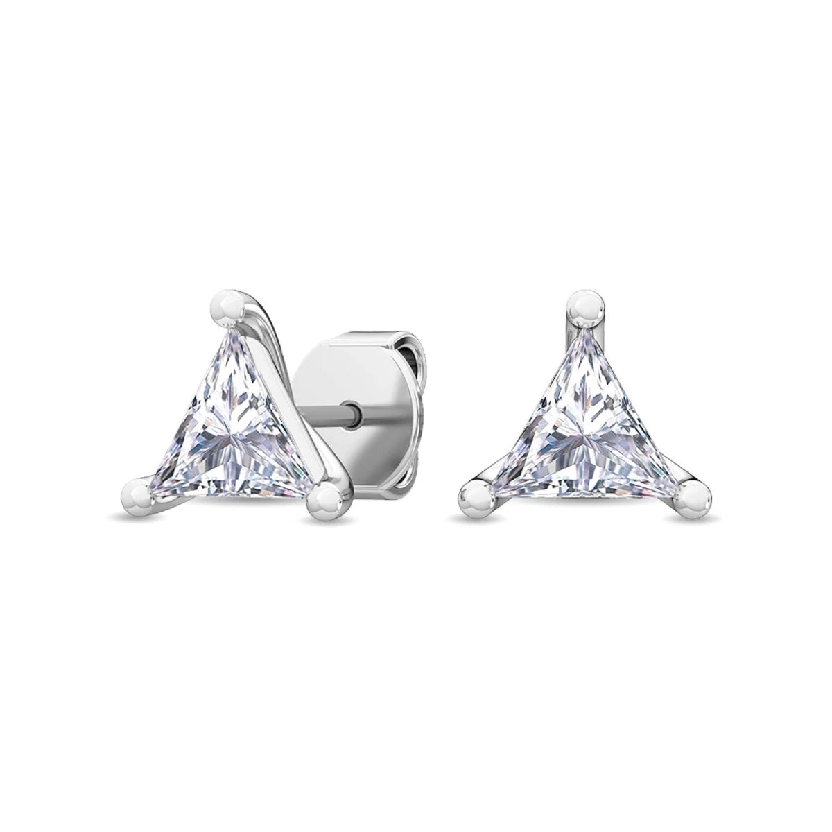 Smeralda Earrings - white gold - alternate side view