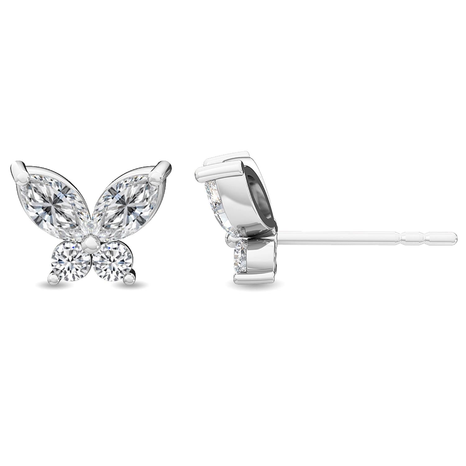0.62ct Lab Diamond Earrings in White Gold - product image 1