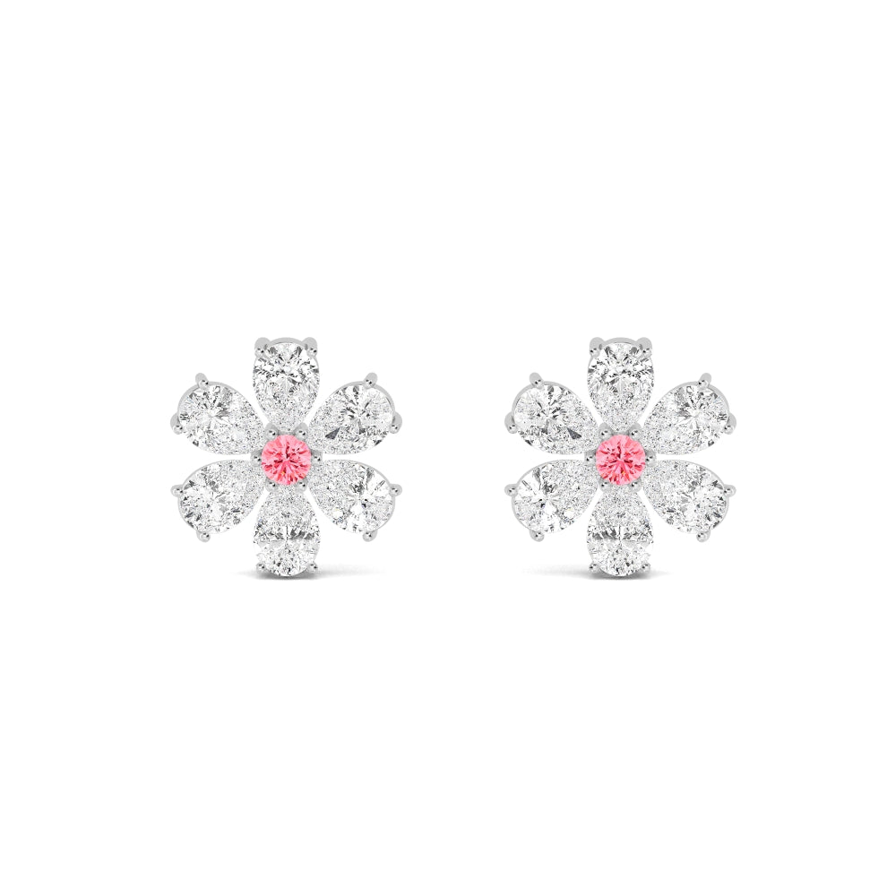 4.40ct Lab Diamond Earrings in White Gold - product image 1