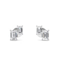 1.74ct Emerald Lab Diamond Earrings in White Gold - product image 1