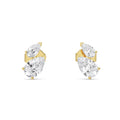 1.89ct Pear Lab Diamond Earrings in 9K Yellow Gold - product image 1