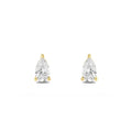 Pear Diamond Stud Earrings - yellow gold product image 1