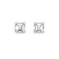 6.00ct Asscher Lab Diamond Earrings in White Gold - product image 1
