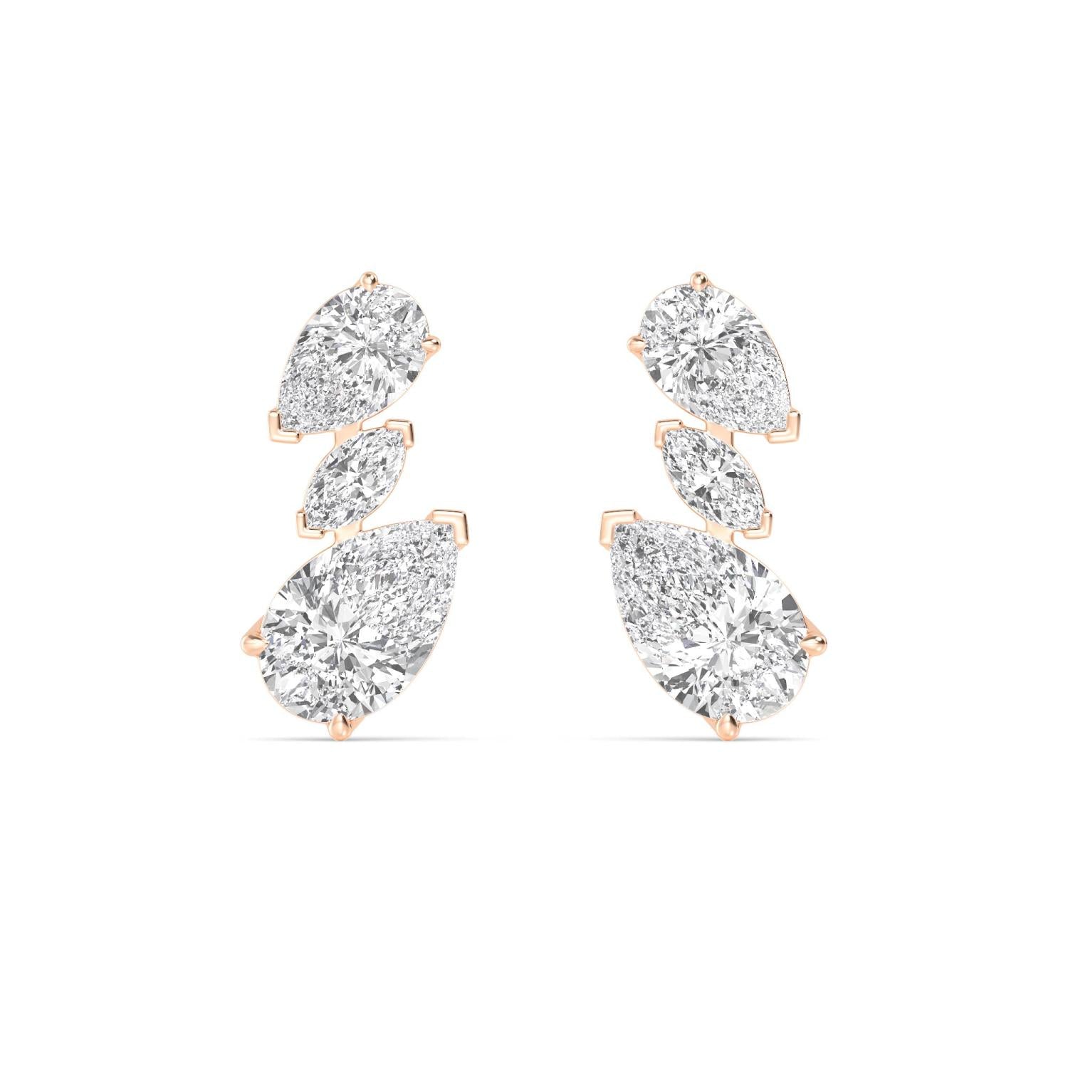 Ritz Noir drops - rose gold product image 1
