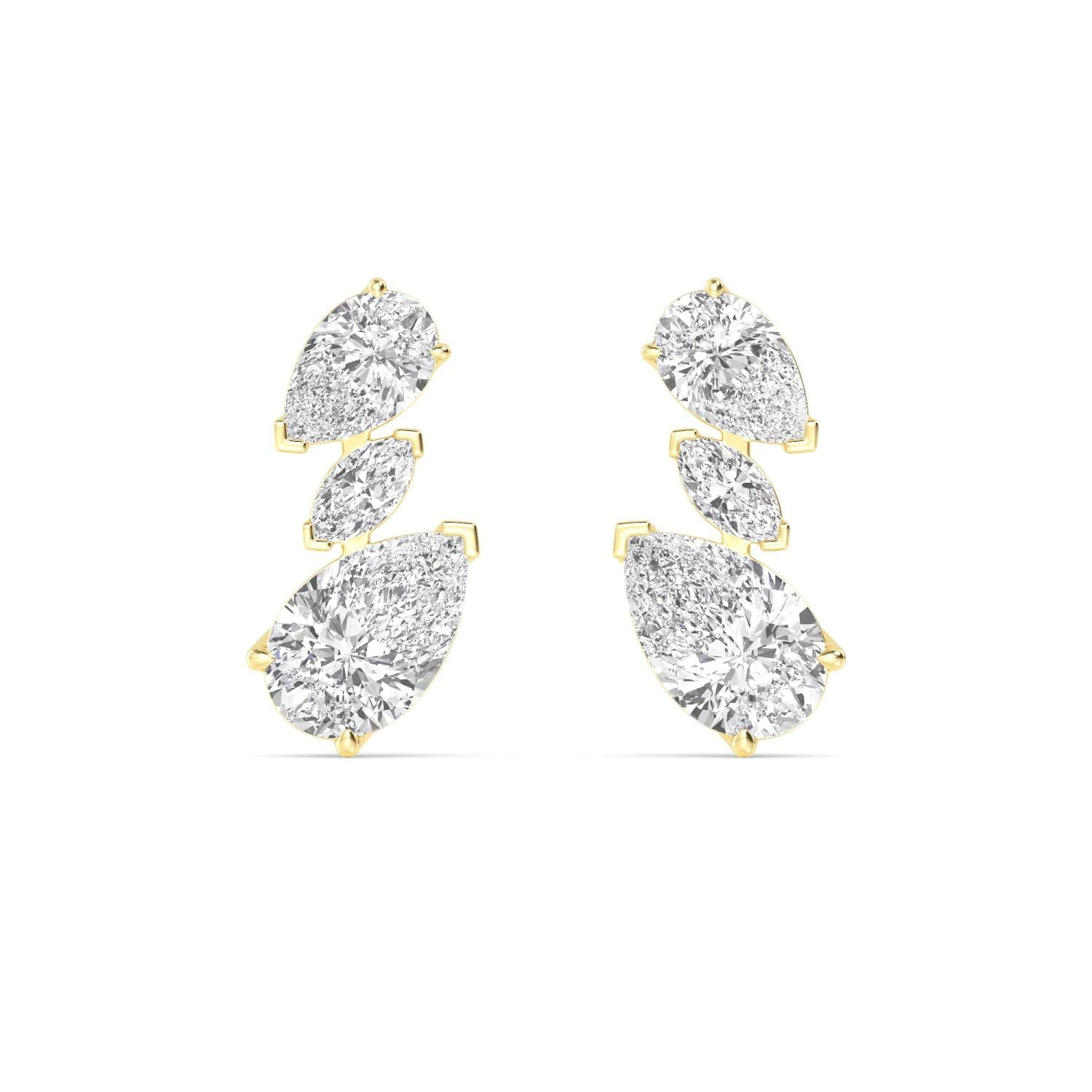 Ritz Noir drops - yellow gold product image 1