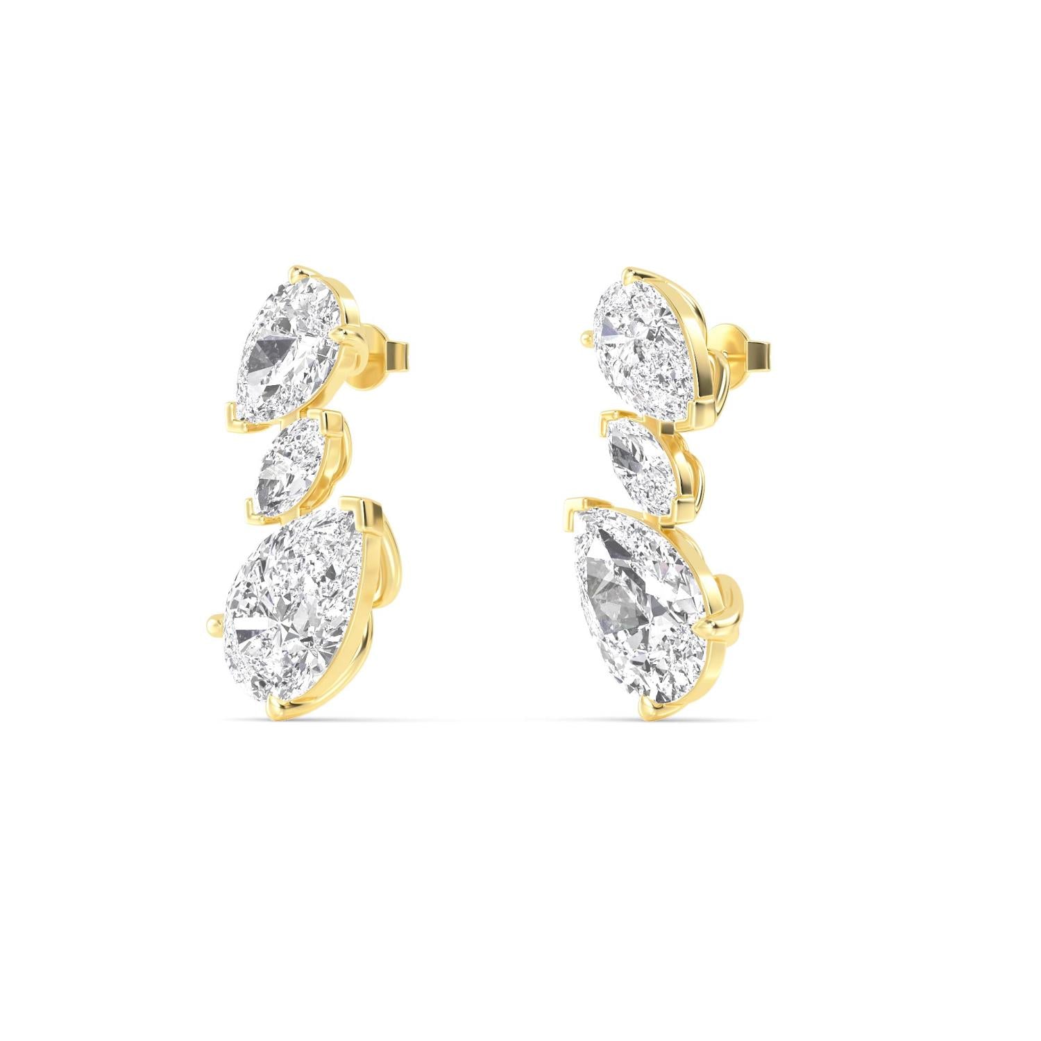 Ritz Noir drops - yellow gold product image 4