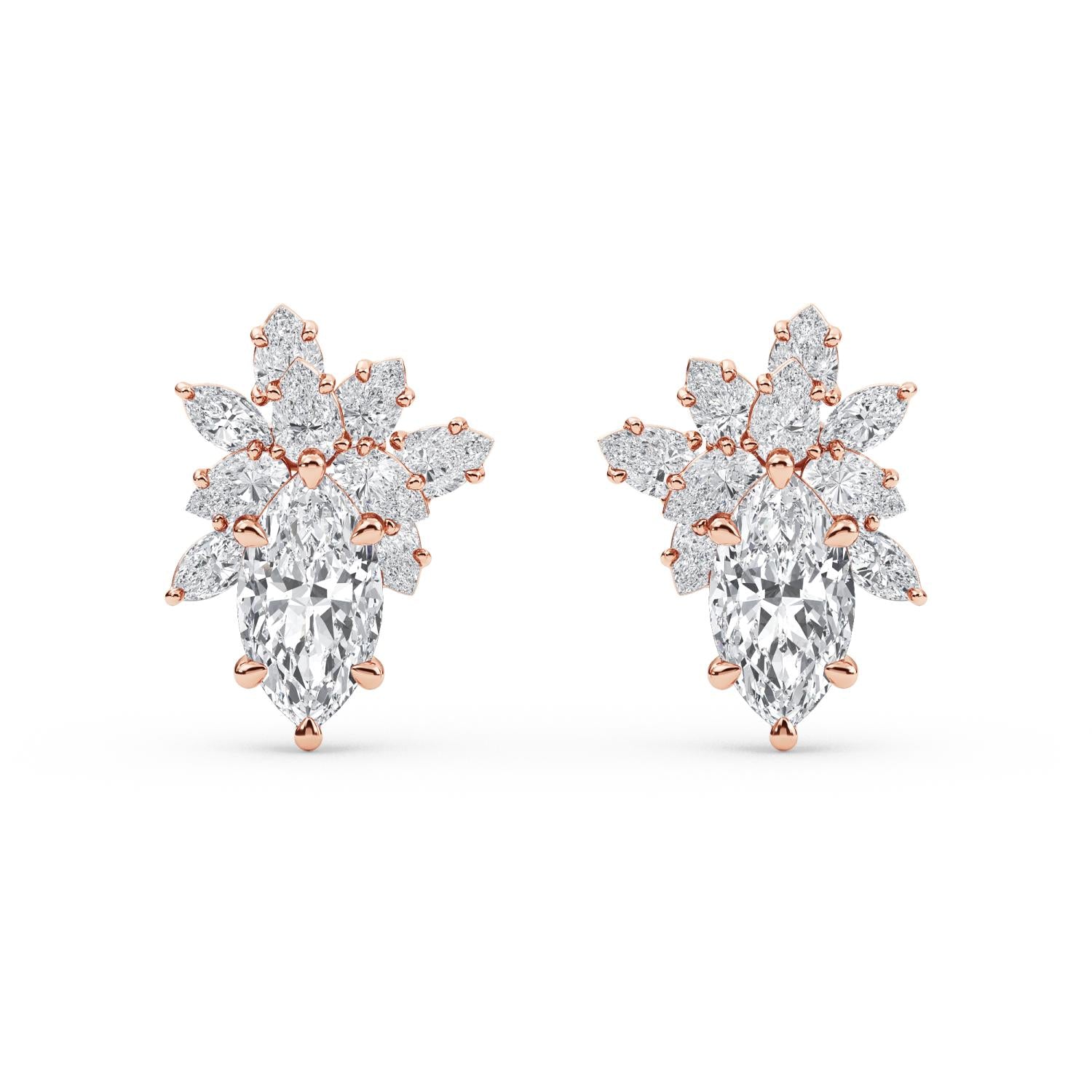 Verona clusters - rose gold product image 1