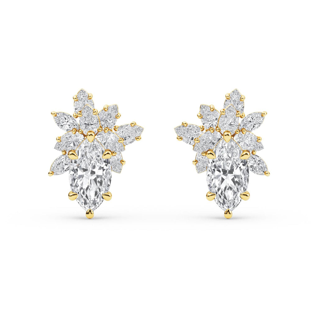 Verona clusters - yellow gold product image 1