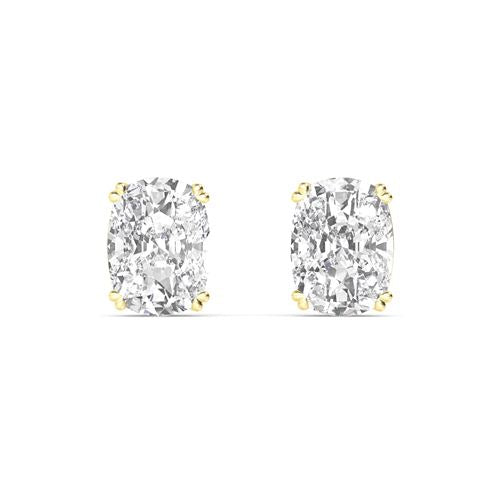 CUSHION DIAMOND EARRINGS