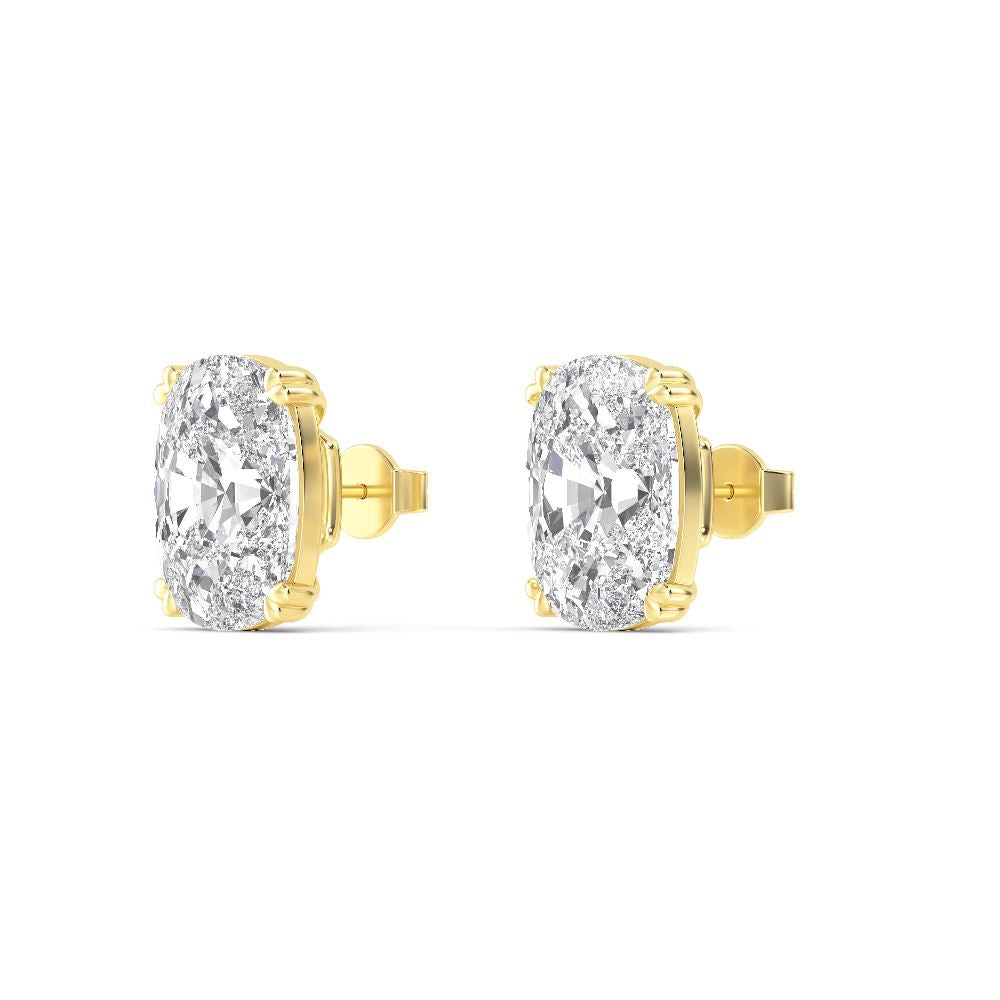 CUSHION DIAMOND EARRINGS