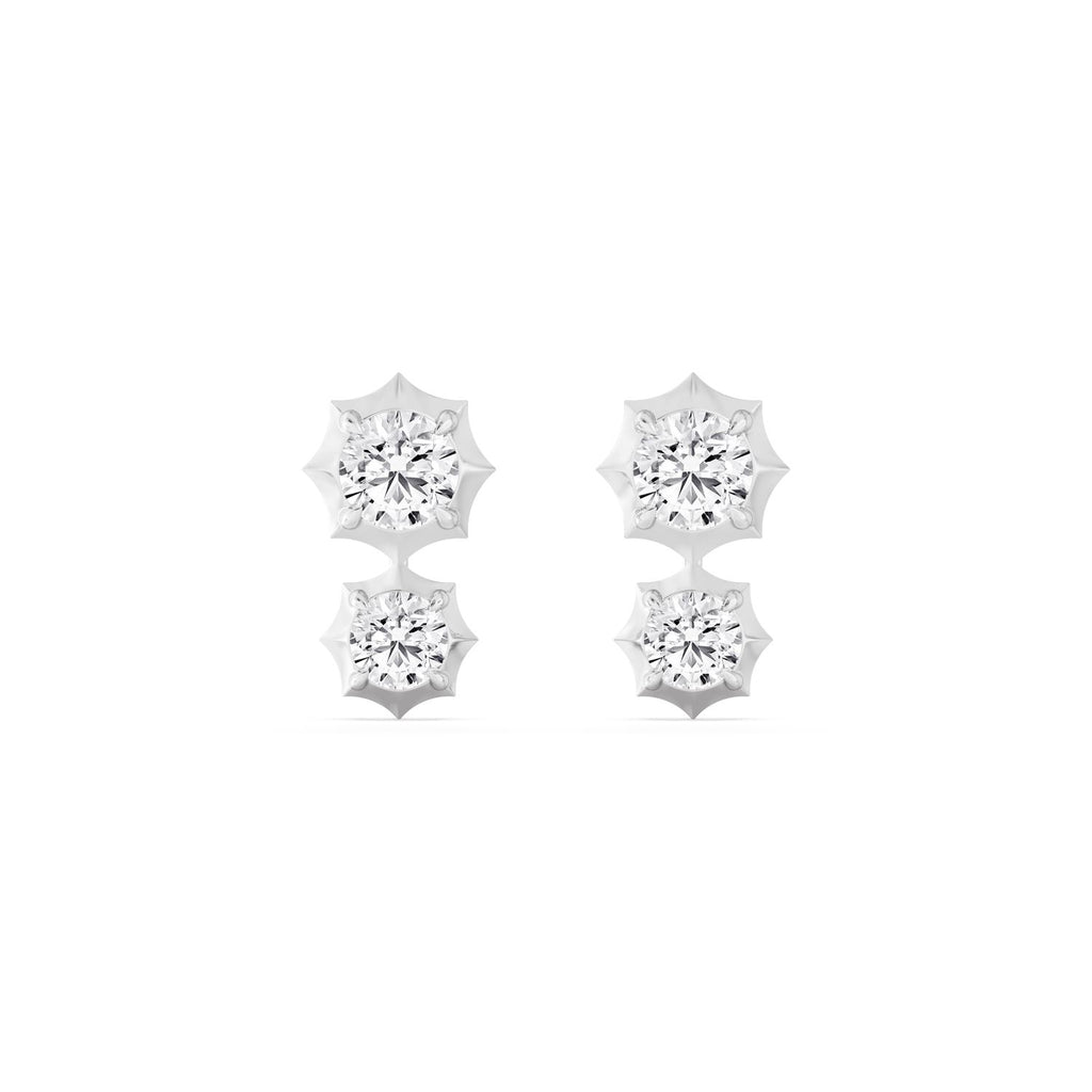 2.71ct Lab Diamond Earrings in 9K White Gold - product image 2